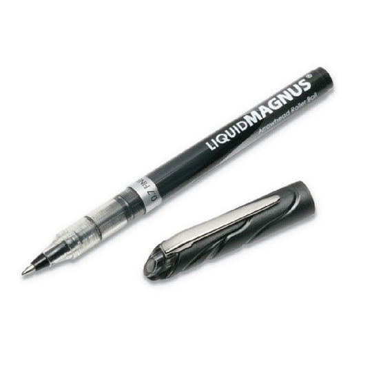 LIQUID MAGNUS ROLLER BALL STICK PEN, BLACK INK BX