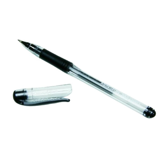 ALPHAGEL BLACK GEL PEN, TRANSLUCENT BARREL, MEDIUM POINT BX