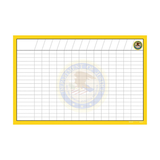 ERASABLE CUSTOM WALL CALENDAR, BLANK PLANNER CHART EA