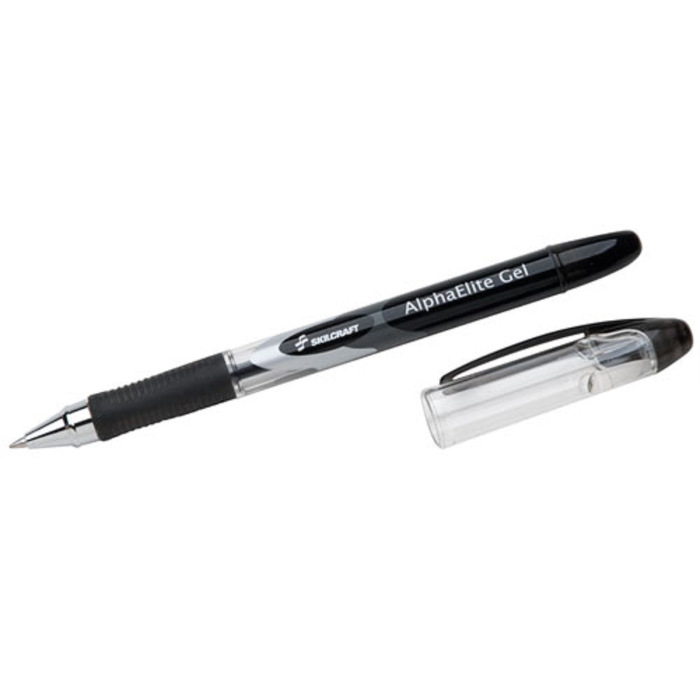 ALPHAELITE ROLLER BALL STICK GEL PEN, BLACK INK DZ