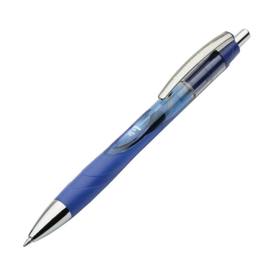 VISTA ROLLER BALL RETRACTABLE GEL PEN, MEDIUM, BLUE INK BX