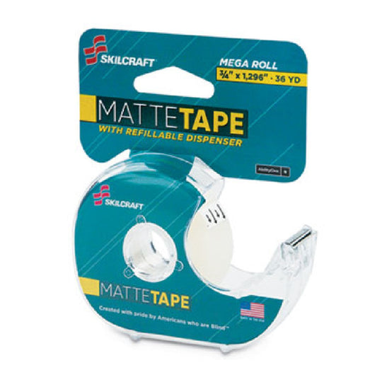 7520015167575 TRANSPARENT TAPE WITH DISPENSER, MATTE FINISH BX