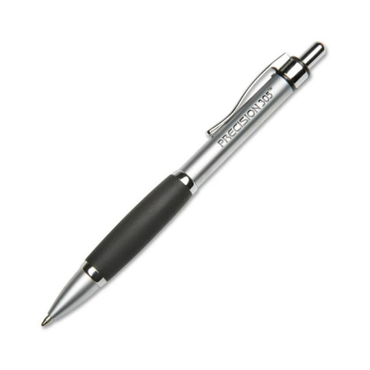 PRECISION 305 MECHANICAL PENCIL, SILVER BARREL METAL BARREL, BLACK LEAD