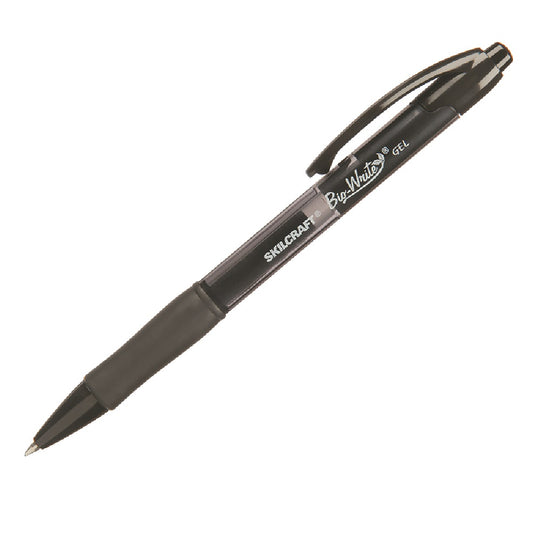 BIO-WRITE RETRACTABLE GEL PEN, MEDIUM, BLACK INK BX