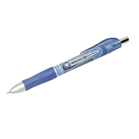 RETRACTABLE ROLLERBALL PEN, FINE POINT, BLUE CS