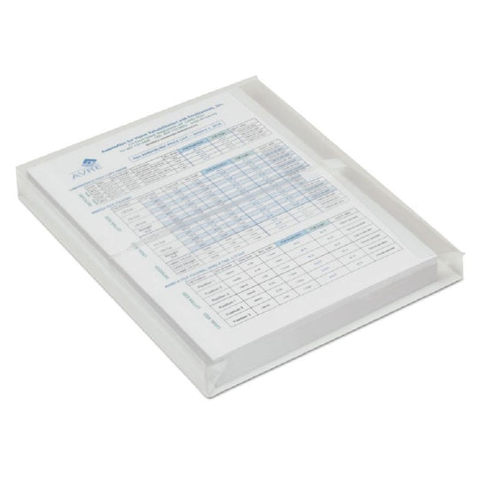 7520016616681 EXPANDABLE FILE FOLDER, HOOK AND LOOP, CLEAR BX