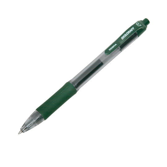 7520016826563 RETRACTABLE GEL PEN, MEDIUM POINT, GREEN INK BX