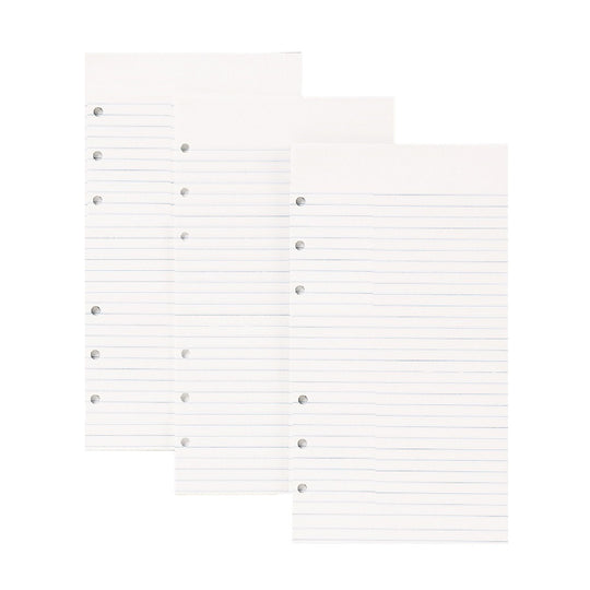 7530002866366 LOOSE-LEAF PAPER, RULED, 6-RING, HOLES 3/4" Apart, WHITE BX