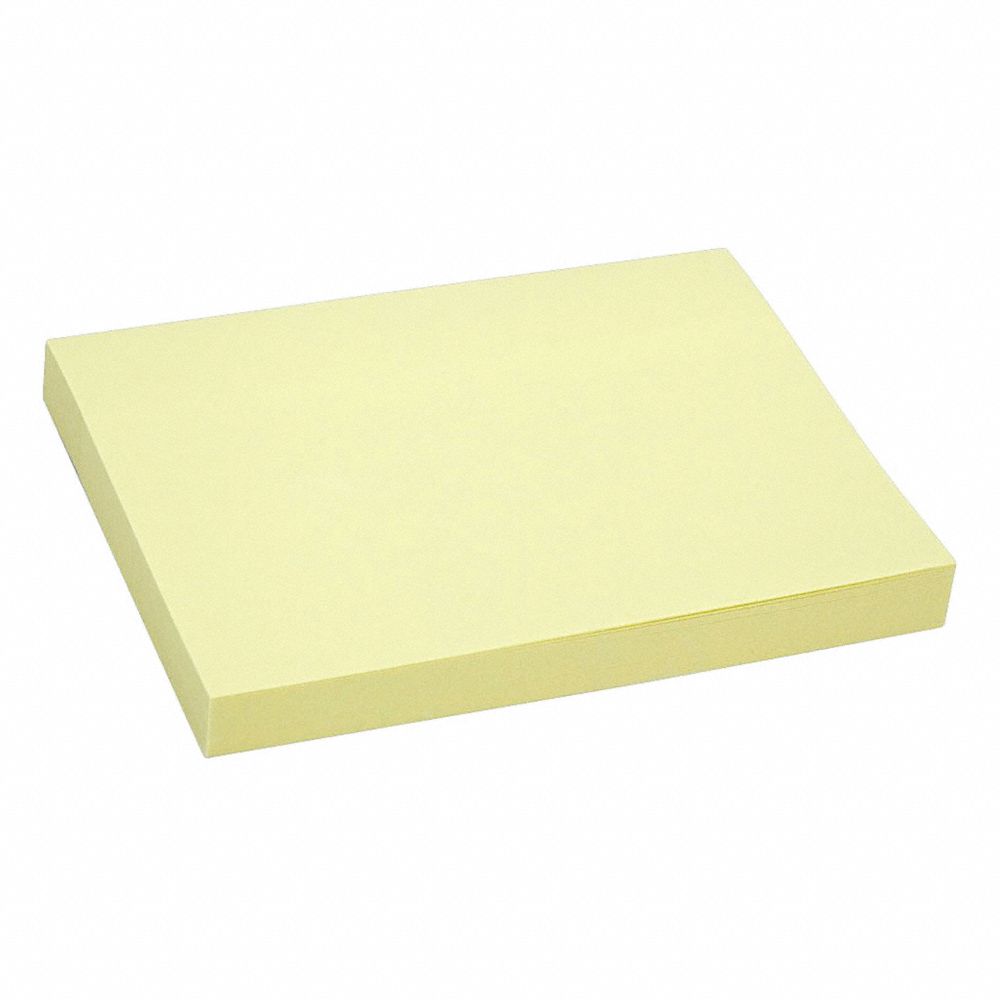 SELF-STICK NOTE PADS, YELLOW, UNRULED, YELLOW BX