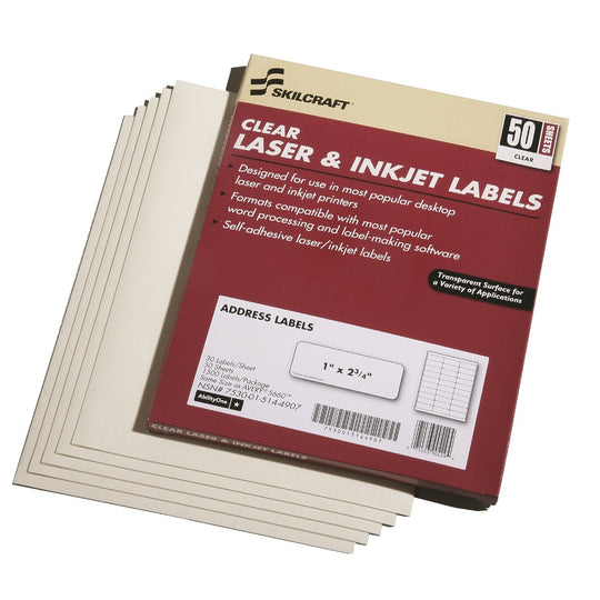 ADDRESS LABELS INKJET AND LASER PRINTERS, WHITE CS