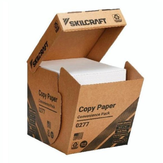 RECYCLED COPY PAPER, 92 BRIGHT, 20 LB, WHITE CS