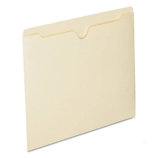 STRAIGHT TAB FILE JACKET, LETTER SIZE, MANILA BX