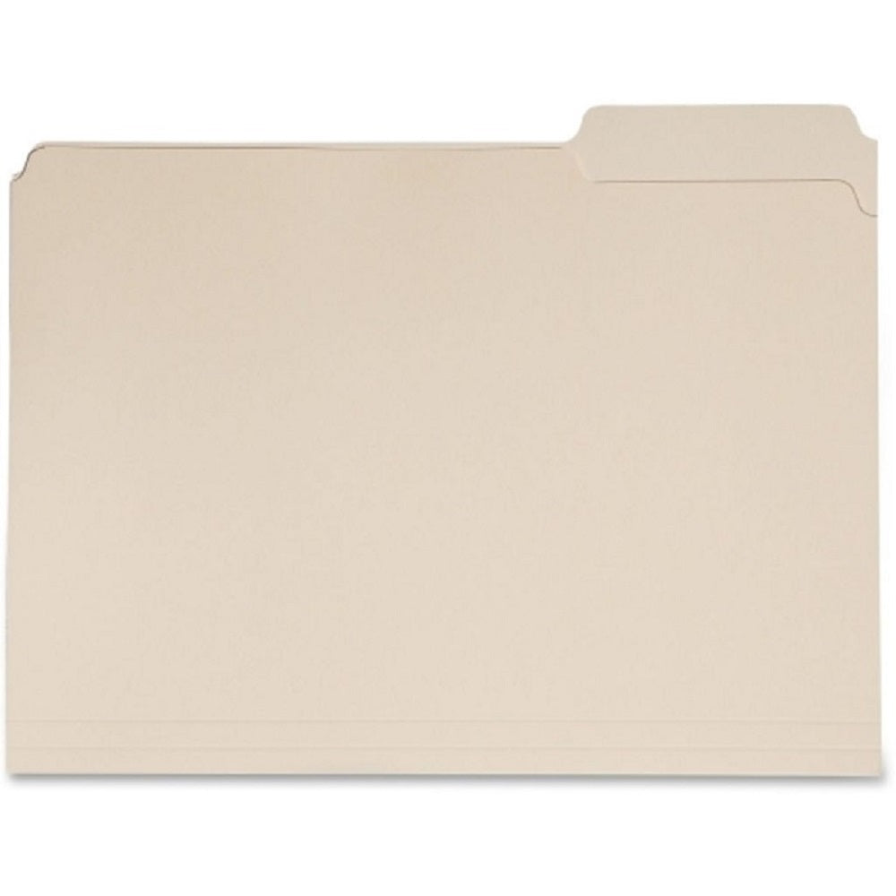 SINGLE TAB FILE FOLDERS, I/3 CUT TABS, RIGHT POSITION, LETTERSIZE, MANILA CT