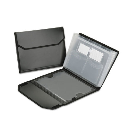 EXPANDING STORAGE FILES, 1" EXPANSION, 7 TAB, LETTER SIZE, BLACK BX