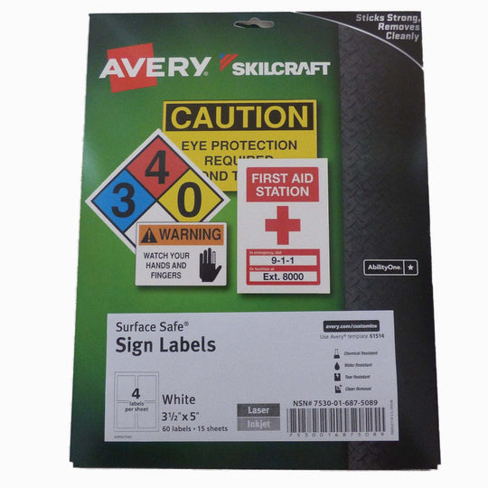 7530016875089 SURFACE SAFE SIGN LABELS BX