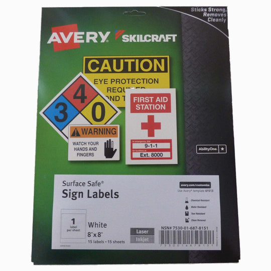 7530016878151 SURFACE SAFE SIGN LABELS BX