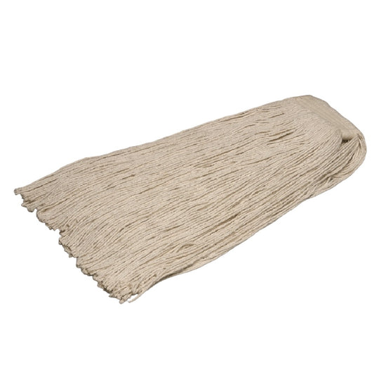 CUT-END WET MOP HEAD, NATURAL BX