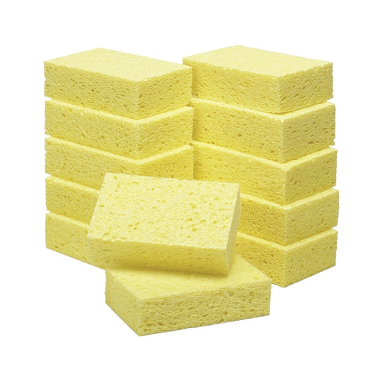 CELLULOSE UNCOMPRESSED YELLOW SPONGE, COARSE-TEXTURED  BX