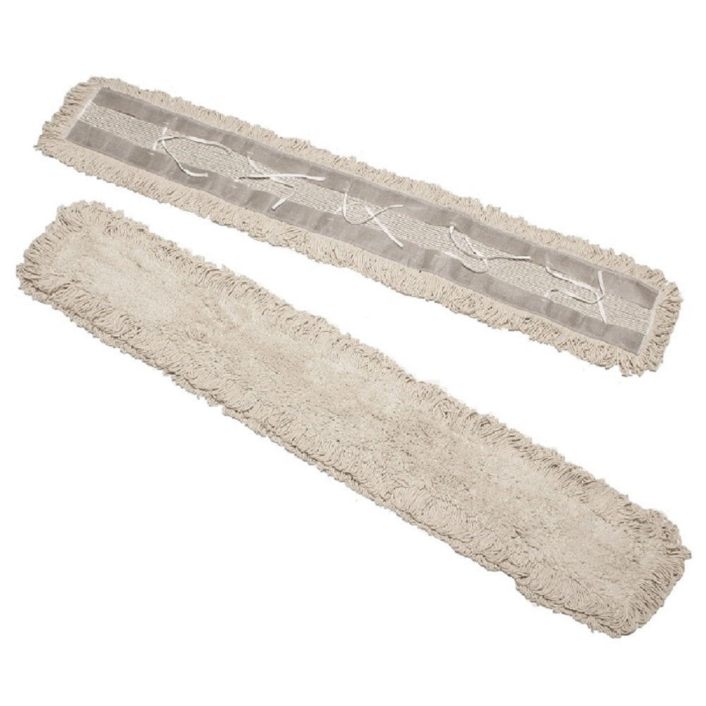 DUST MOP HEAD, DISPOSABLE, NATURAL BX