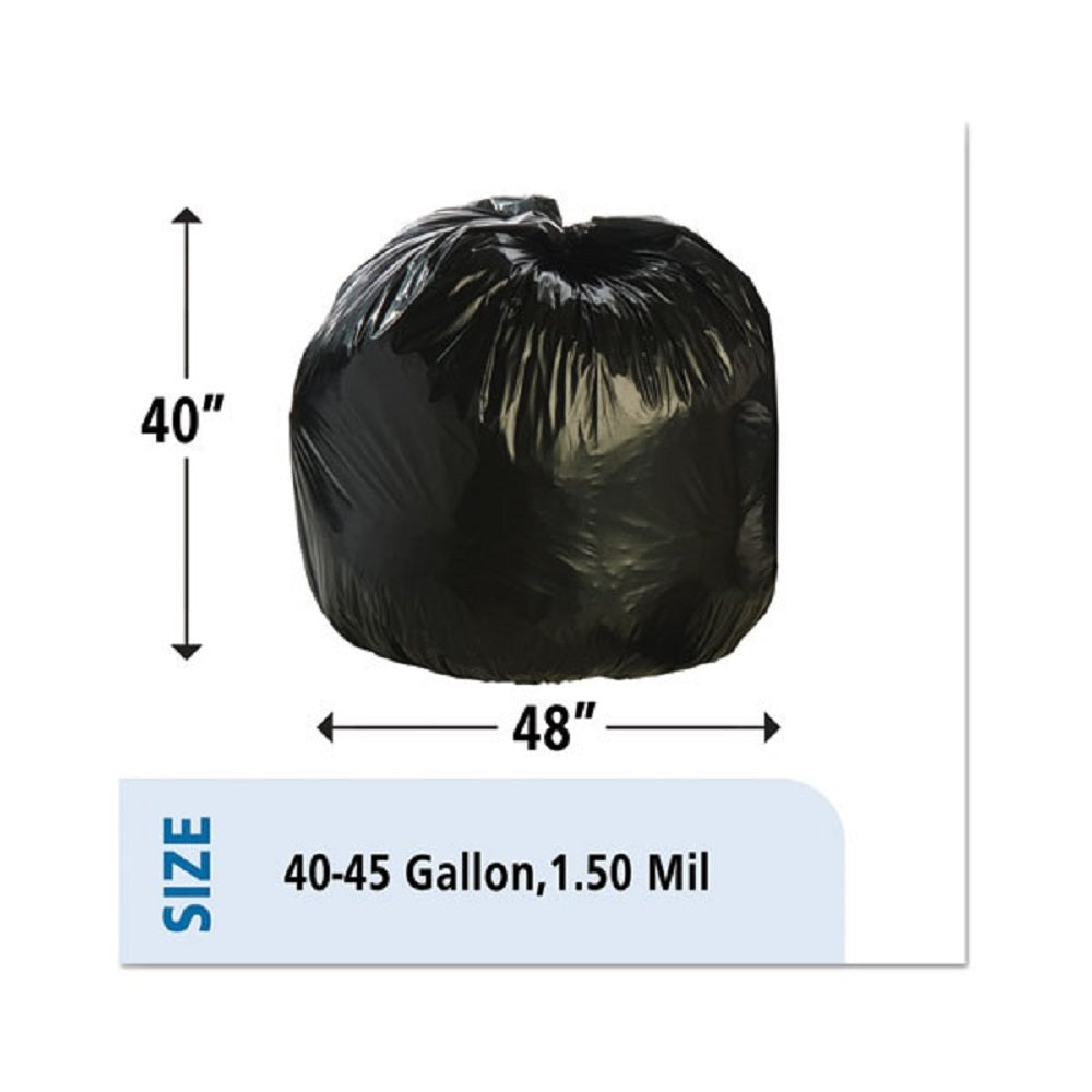 RECYCLED TRASH CAN LINERS, 40 x 48 - BLACK/BROWN  100/CARTON