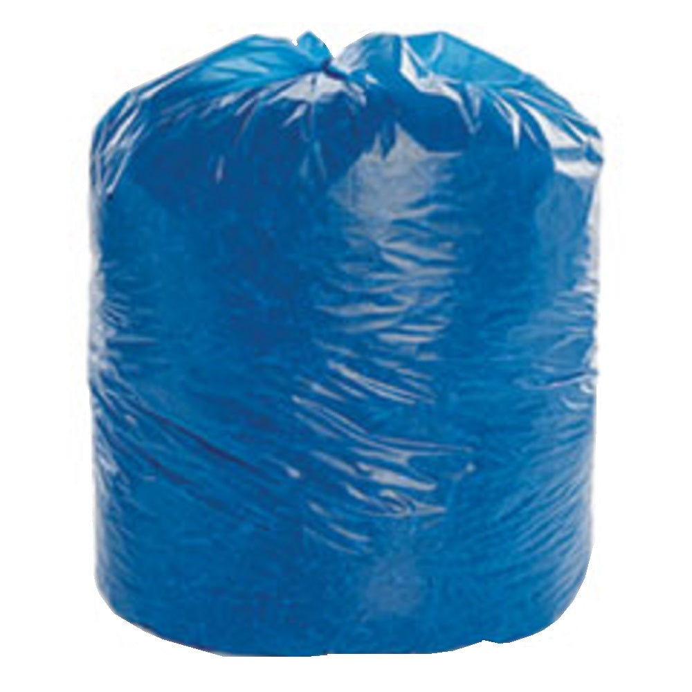 BIOHAZARD AND HEALTHCARE CAN LINERS, 33 GALLON, 1.2 mL, BLUE  BX