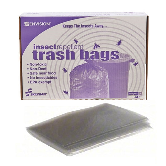 INSECT REPELLENT TRASH BAGS - CLEAR