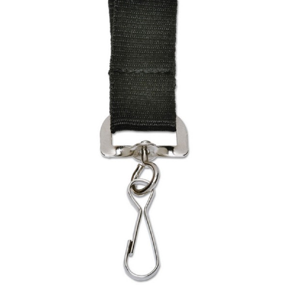 NECK LANYARD, STRAP STYLE, J-HOOK, BLACK BX