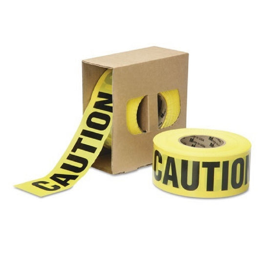 BARRICADE "CAUTION" TAPE, YELLOW PREMIUM GRADE BX