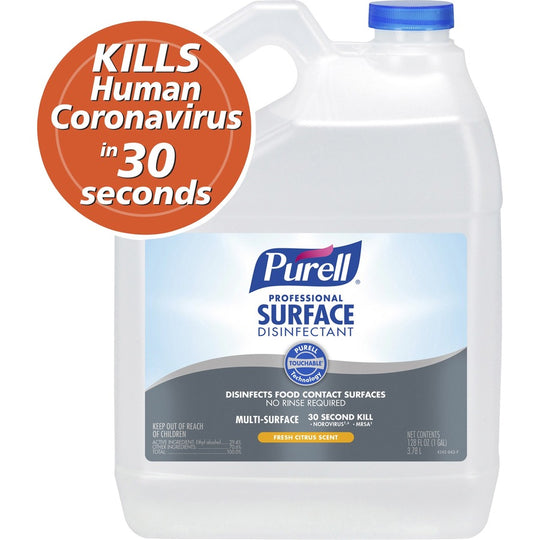 PURELL®-SKILCRAFT® PROFESSIONAL SURFACE DISINFECTANT, 1 GALLON Gallon - 4/CASE