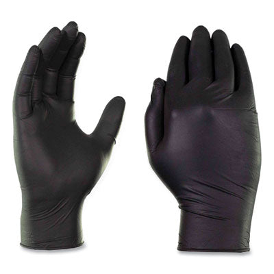 AXCGPNB42100CT GLOVEWORKS BY AMMEX GPNB42100CT, INDUSTRIAL SMALL NITRILE BLACK GLOVES