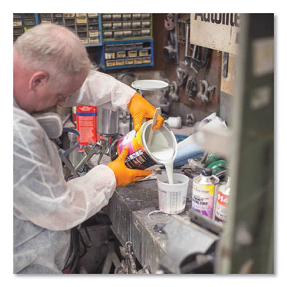 AXCGWON44100 GLOVEWORKS BY AMMEX GWON44100 INDUSTRIAL MEDIUM NITRILE GLOVES, ORANGE BX
