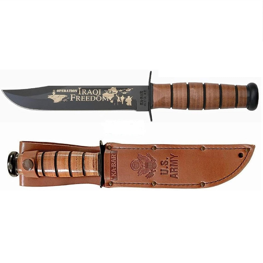 US ARMY COMMEMORATIVE IRAQI FREEDOM FIGHTING KNIFE