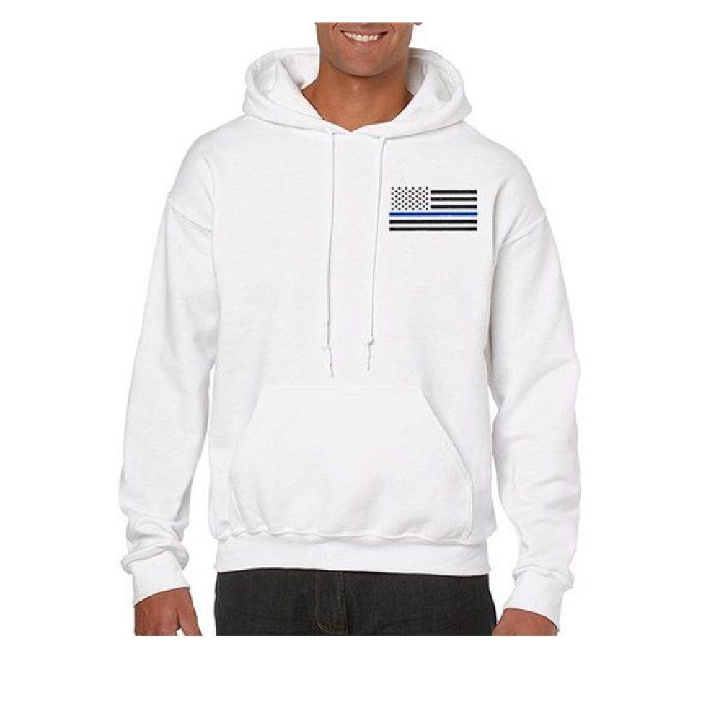 HOODIE - THIN BLUE LINE AMERICAN FLAG