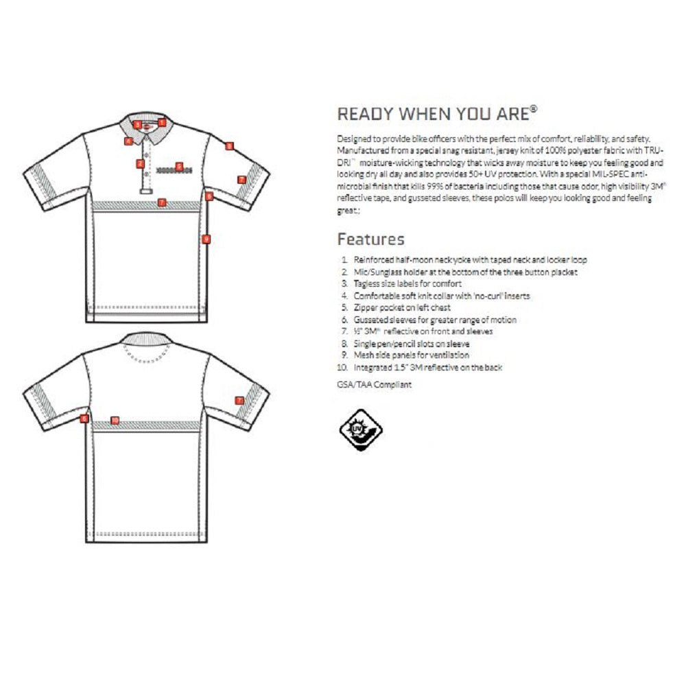 24-7 SERIES MEN'S SHORT SLEEVE BIKE POLO