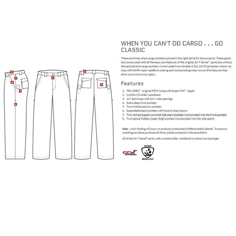 24-7 SERIES MEN'S CLASSIC PANTS - COYOTE