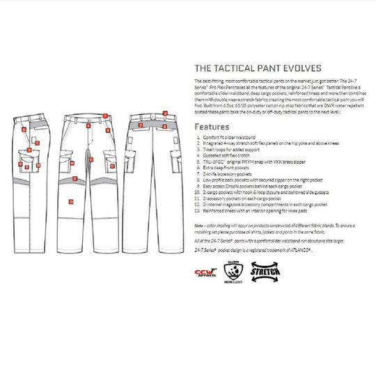 24-7 SERIES MEN'S PRO FLEX PANTS - KHAKI