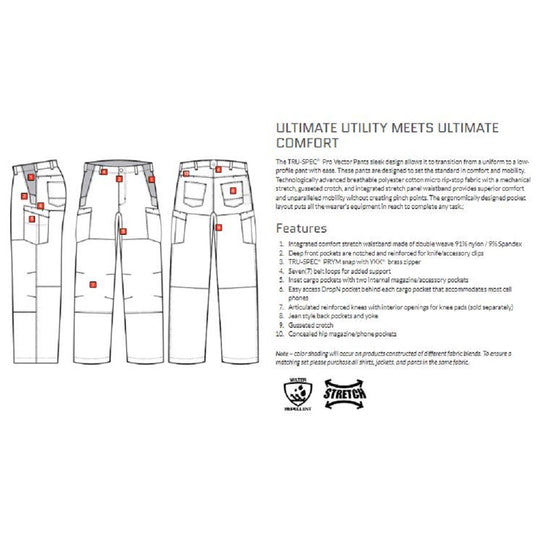 24-7 SERIES MEN'S PRO VECTOR PANTS - COYOTE