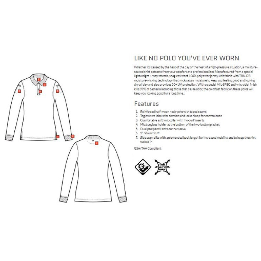 24-7 SERIES WOMEN’S LONG SLEEVE PERFORMANCE POLO