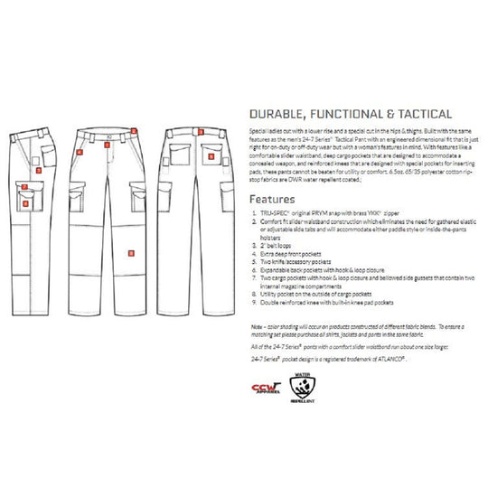 24-7 SERIES WOMEN’S ORIGINAL TACTICAL PANTS - NAVY