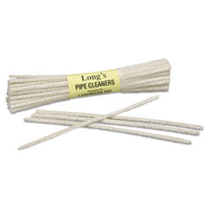 TOBACCO PIPE CLEANER, WIRE/COTTON, WHITE CS