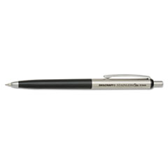 STAINLESS STEEL ENCIL MECHANICAL PENCIL, BLACK LEAD, BLACK BARREL BX