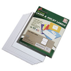 FULL SHEET FILE FOLDER LABELS, 8 1/2" x 11", WHITE BX