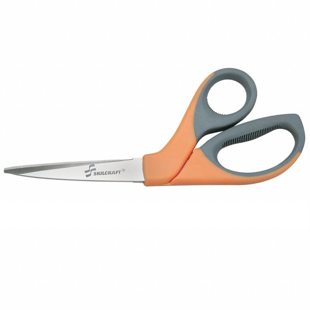 NSN2414371, SCISSORS W/OFFSET HANDLE, ORANGE/GRAY OFFSET HANDLE EA