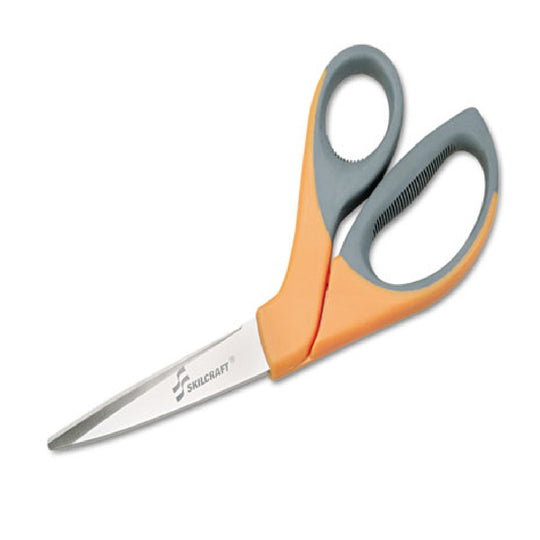 NSN2414371, SCISSORS W/OFFSET HANDLE, ORANGE/GRAY OFFSET HANDLE EA