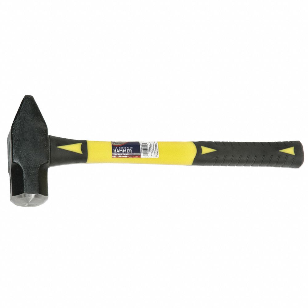 5120009020093 AbilityOne, Cross Peen Hammers - 4 lb Head - 16" Fiberglass Cushioned Grip Handle Bx