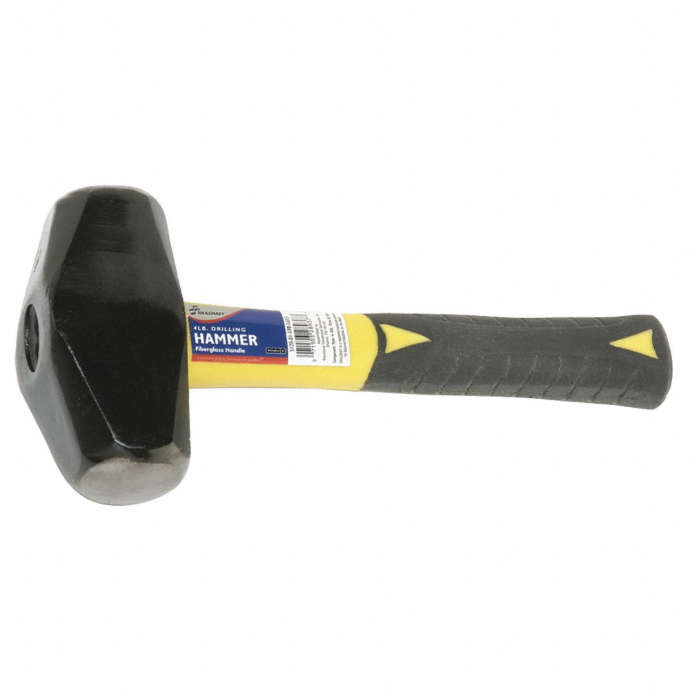 5120015985655 AbilityOne, Hammer - 4 lb, Drilling, 10.5" Fiberglass Handle 9/Bx