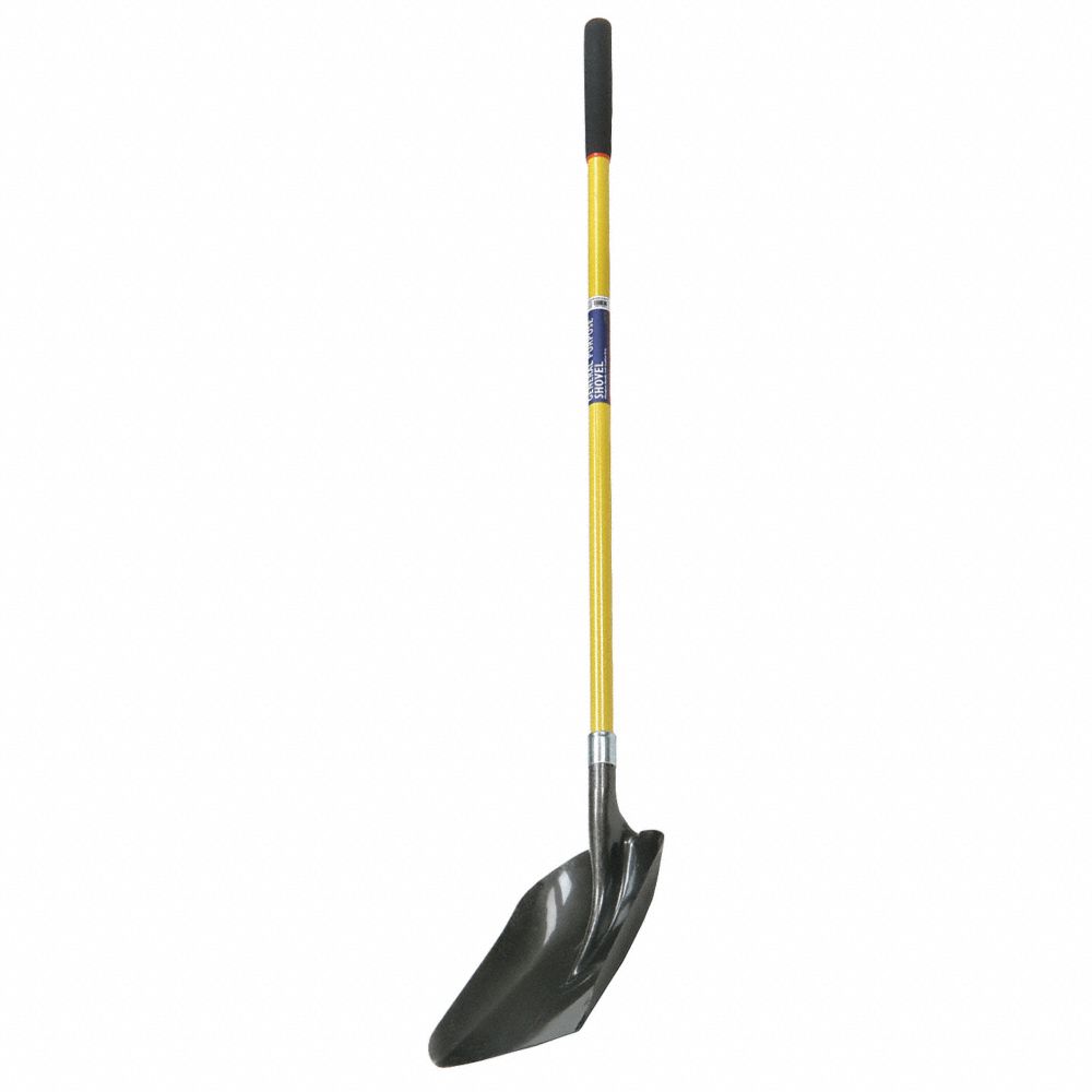 5120016118061 AbilityOne, Shovel, General Purpose, Steel Scoop, Industrial Grade, 48" Fiberglass Handle, Cushioned Grip Bx