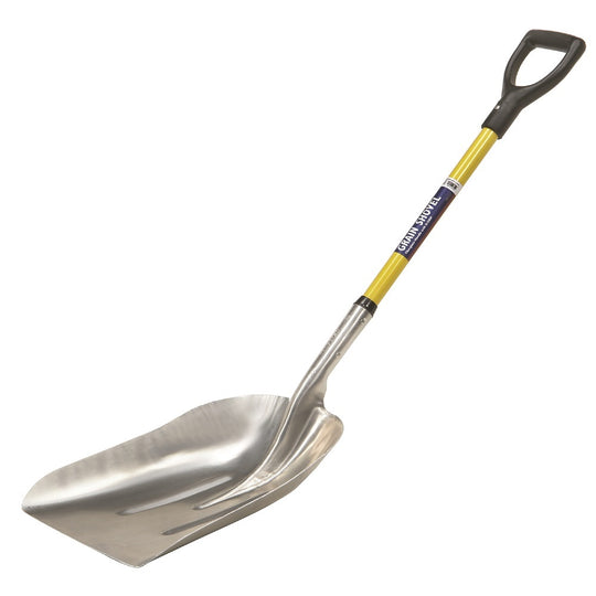 5120016118073 AbilityOne, Shovel, Grain, Aluminum Scoop, Industrial Grade, 51" Fiberglass Handle, Cushioned Grip Bx