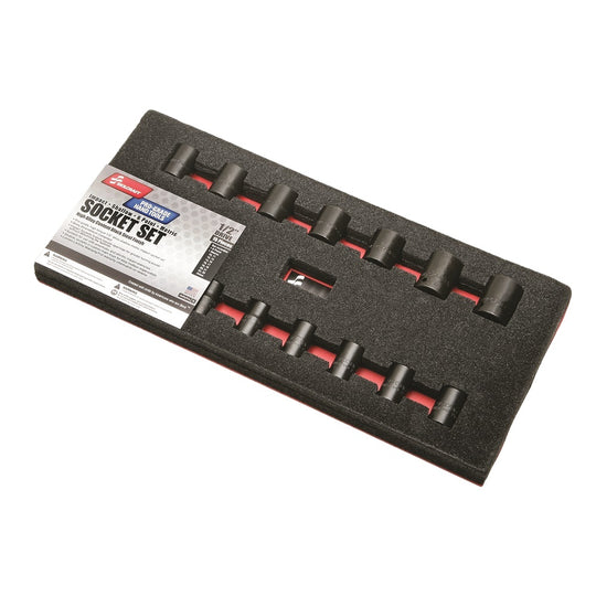 5130016503993, PRO-GRADE 1/2" IMPACT SOCKET SET, 15-PIECE SET