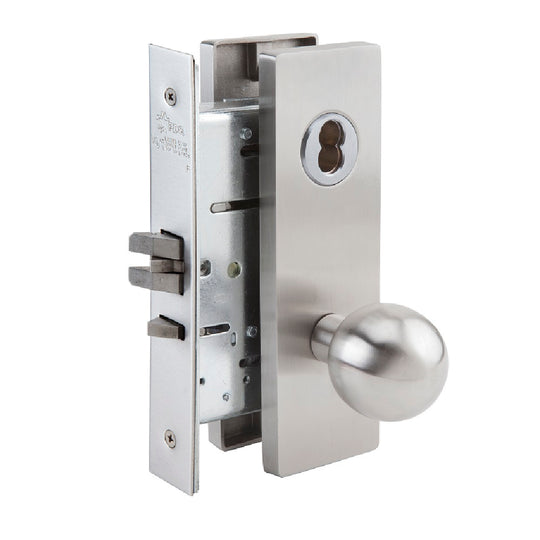 534000NIB0282, DOOR LOCKS MORTISE MR SERIES, PASSAGE F01, MR 126, BALL KNOB